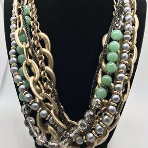 Kenneth Cole NY Necklace Genuine Jade Multi Strand